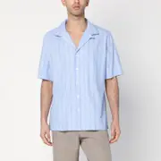 [Lardini] Bowling-style light blue shirt in cotton S Light blue
