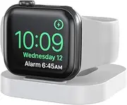 [Gyanm] Fast Charger Stand for Apple Watch,Magnetic Wireless Watch Charger Base Dock with Charging Cable Compatible with iWatch Series Ultra SE 8/7/6/5/4/3/2/ 49mm/44mm/42mm/41mm/40mm/38mm- White