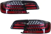Pair LED Tail Lights Compatible With BMW 3 Series M3 E92 330i 335i M3 2005-2013 Rear Brake + Reverse+ Turn Signal Lamp Car Styling(4pcs Smoke)