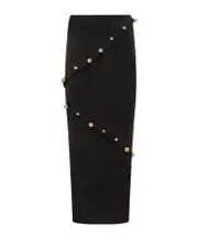 Awake Mode Embellished Pencil Skirt 36,38 Black
