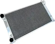 Aluminium Radiator Compatible For VW GOLF MK1/2 MK1 MK2 GTI/Scirocco Jetta 1.6L 1.7L 1.8L L4 MT 1986-1992 1987 1988 1989 1990