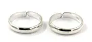 Indian Traditional 925 Sterling Silver Plain Toe Rings For Woman And Girls