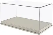 Ｂｅｓｇａ 1/24 Scale Diecast Car Garage Display Case Decorative Protective with Clear PVC Cover for Toy Cars Model Collectors Gifts, White