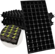 12 Pack Thick Durable 72 Cell Seed Starter Tray, 1.5Inch Deep Gardening Germinat