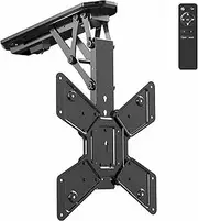 VIVO Electric Ceiling TV Mount for 23 to 55 inch Screens, Flip Down Motorized Pitched Roof VESA Mount, MOUNT-E-FD55
