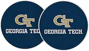 Desert Cactus Georgia Tech University Car Coaster Yellow Jackets GT Institute of Technology Absorbent Sandstone Car Cup Coasters Set of 2 (Design A)