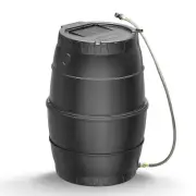 EJWOX Rain Barrels to Collect Rainwater from Gutter for Outdoor Use, 45 Gallo...