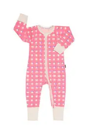 Bonds: Zip YDG Wondersuit - Painters Gingham Pink (Size 0)