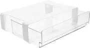 WEKAMOS Under Fridge Drawer Storage Box Desktop Organizer Tray Desk Organizer Drawer Plastic for Office