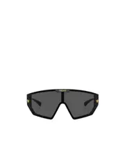Medusa Horizon shield-frame sunglasses 47 Black