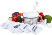 Food Chopper - 7 in 1 Chopper, Mixer, Blender, Whipper, Slicer, Shredder, Julien