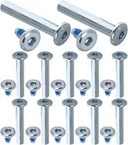 Skating Equipment Hardware 20 Sets Replacement Screws Metal Screw Assortment for Roller Skate Kit