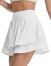 [baleaf] Women's Tennis Skirt Skorts High Waisted Lightweight Running Sports Shorts with Pockets