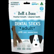 Bell And Bone Lamb Mint Manuka Honey Dental Dog Treats Large