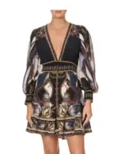 Camilla Dining Hall Darling Button Front Frill Dress BNWT