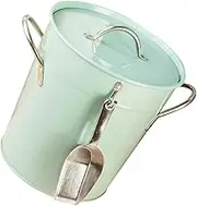 1Set Retro Ice Bucket Vintage Style Ice Container for Home Bars and Parties Lightweight and Portable with Handle and Practical for Cooling Wine Beer and More
