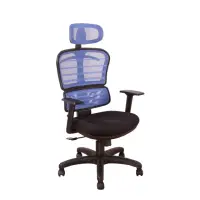 在飛比找momo購物網優惠-【DFhouse】蓋兒電腦辦公椅(藍色)