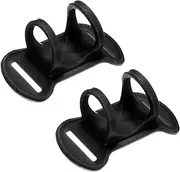 uxcell 2-Pack Headlamp Flashlight Holder, High Elastic Silicone Headlamp Stand Bicycles Lights Mount Bands for Telescopes Flashlights Cycling Hiking [Black,0.98"/25mm]