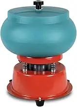 Vibratory Tumbler, Jewelry Vibration Polishing Bucket Burnishing Grinding Rock Drum Machine Making Tool for Jewelry, Wood, Amber, Metal, Jade(12 inch)