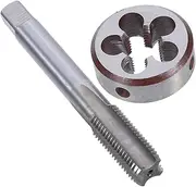 Outanaya 1 Set Thread Tap Set Small Hand Screw Thread Taps Automotive Tool Kit Metric Round Die Hss Silver