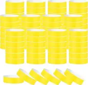 uxcell Paper Wristbands for Events, 500 Pack Neon Party Wrist Bands, Colored Waterproof Concert Identification Wristbands Hand Bands for Bar Entrance Admission Fluorescent Yellow