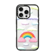 iPhone 16 Pro Impact Case Kawaii Rainbow