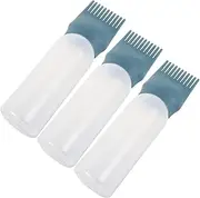 Happyyami Hair Dye Bottle Comb Set Oil Applicator Comb Shampoo Applicator Comb 3pcs Dyeing