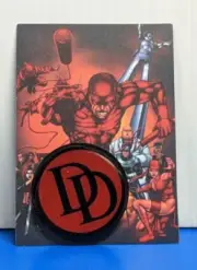 MARVEL JUMBO METAL PIN & CARD RARE DAREDEVIL w/BOX