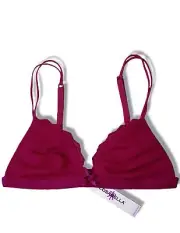 NWT COSABELLA sz M Celine Soft Padded Triangle Bra in Wineberry