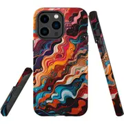 For iPhone 14 Pro Max Tough Protective Cover, Waves Of The Sun
