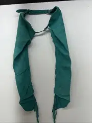 NOS Turquoise Whitman Show Chaps With Fringe Adjustable Waist 35” Small L-26