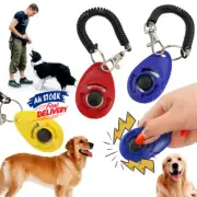 Pet Dog Bird Cat Training Click Trainer Puppy Clicker Aid Wrist Strap Obedience