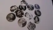 Pre Cut One Inch Bottle Cap Image OLD HOLLYWOOD ACTRESS Free Shipping