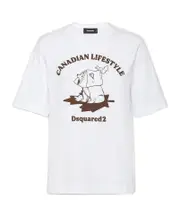 Dsquared2 Just Right Fit Canadian T-Shirt S,M white