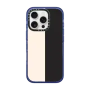 iPhone 16 Pro Impact Case MagSafe Compatible White/Black Colorblock