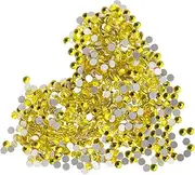 HOMSFOU 2880pcs Flat Back Glass Rhinestones for Nail Art DIY Rhinestone Gems for Creative Crafts Lemon Nail Decoration Ornaments