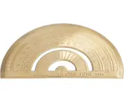 Super Durable Brass Protractor Ruler Angle Measure Tool Stationery Math Geometry Best Gift for Students and Chil - Protractor