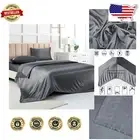 King Size Silk-Like Satin Sheets - 4 Piece Set Perfect for Every Occasion