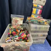 Embroidery Floss. Huge Lot. 415+ Skeins. 5 Full Bobbin Boxes. + More S9