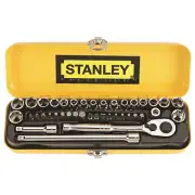 Stanley 1/4" Drive Socket Set - 40 Piece hand tools workshop construction diy