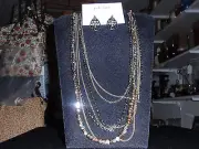Park Lane Jewelry "GLAM & GO" Necklace & "ENCORE" Earrings, Beads & Crystals New