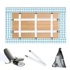 Table Cloth Holder Clips Hidden Straps 5 Pack, Adjustable Elasticity Picnic T...