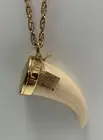 Estee Lauder Pleasures Charming Horn Solid Perfume Necklace #EMPTY CASE ~ NEW!!!