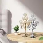 Crystal Candle Holder Candlestick Centerpiece Wedding Dinner Prop Decor