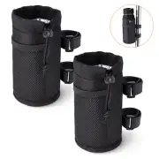 2PCS UTV Roll Bar Drink Cup Holder Bags Mount fit 1.75"to2" Roll Cages Universal