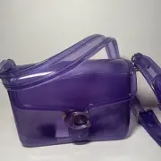 Coach Jelly Tabby Bag Crossbody / Wristlet in Bright Grape Purple