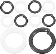 COMNESTBI 48pcs Plastic Guitar Strap Gaskets Belt Button Strap Locks Lock Pin Buckle Strap Blocks for Bass Guitar Protectors Guitar Strap Supply Guitar Strap Pads Guitar Strap Parts Metal