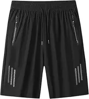 [lunhaifi] Puliam Icy Shorts for Men,Icedactive-Ice Silk Quick Drying Stretch Shorts,Mens Plus Size Ice Silk Shorts