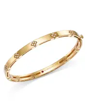 Roberto Coin 18K Yellow Gold Verona Diamond Bangle Bracelet