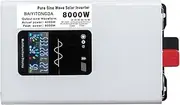 8000W Pure Sine Wave Inverter 12V -72V DC to 120V/220V AC Power Inverter with 2 AC Outlets,LCD Display, Car Power Converter for Truck, Home, Vehicles, Boat,24V to 220V